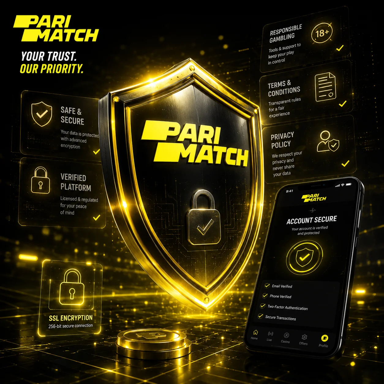 Parimatch Casino şəxsi məlumatların qorunması